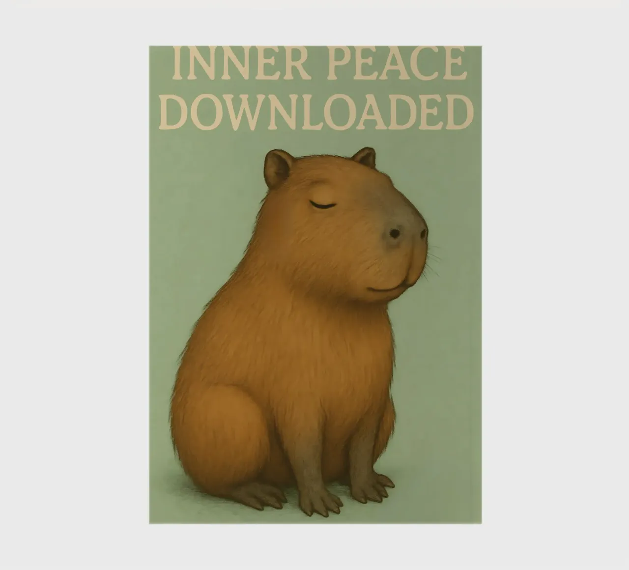 Lustiges Capybara Meme Notizbuch von Funny Humor Art
