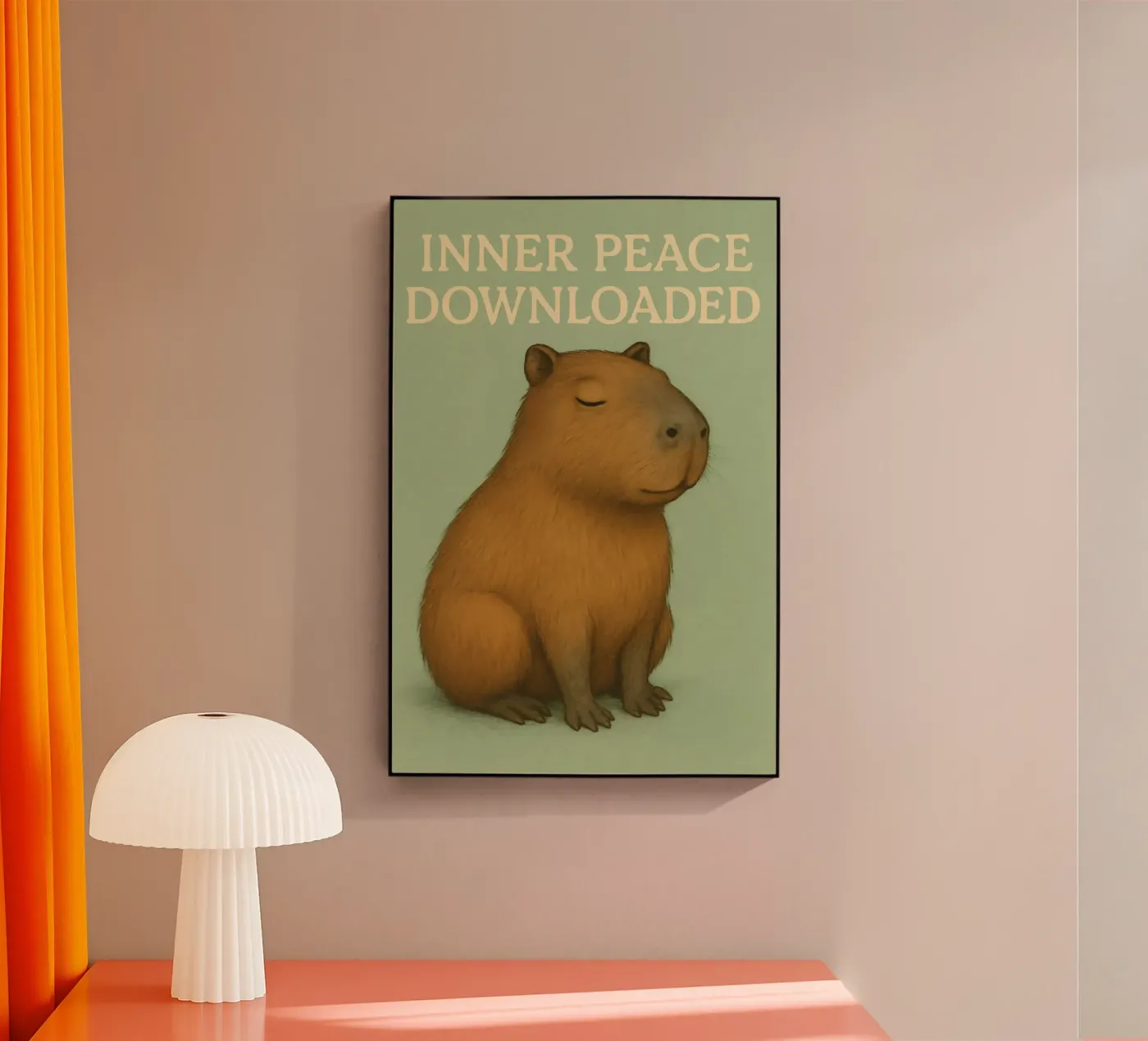 Mème Capybara plexiglas de Funny Humor Art