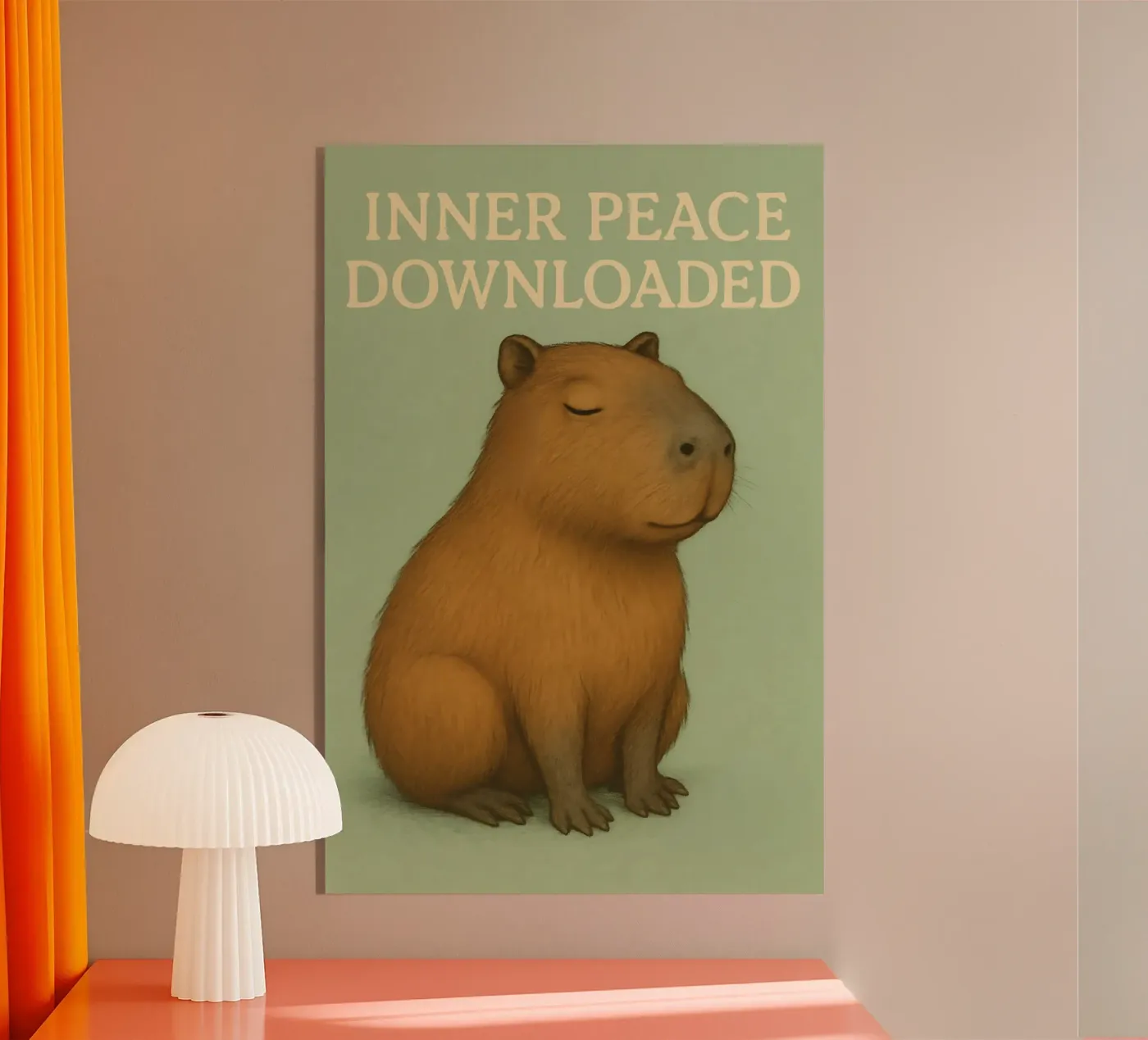 Mème Capybara plexiglas de Funny Humor Art