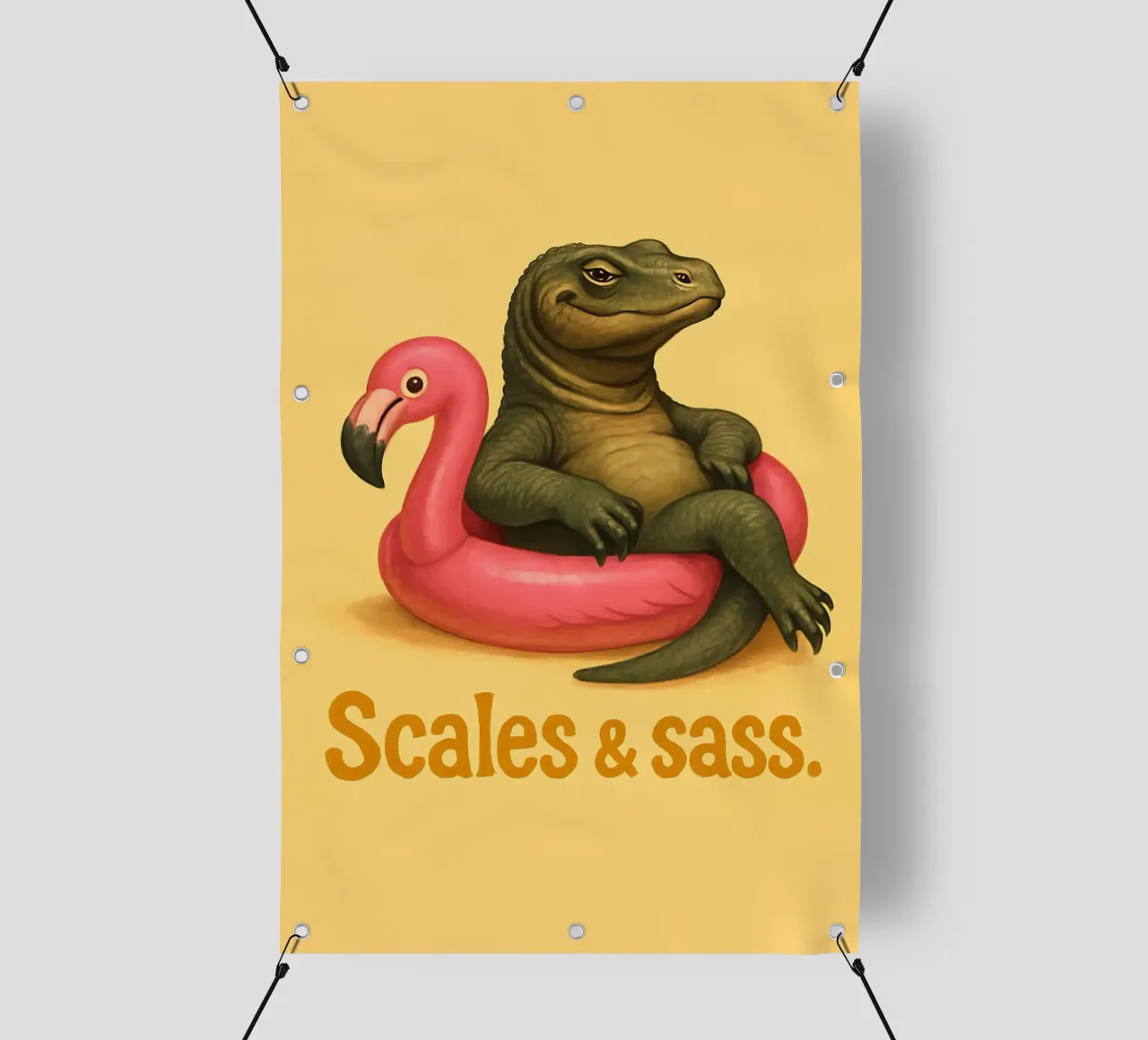 Funny Komodo Dragon Meme telo in pvc da Funny Humor Art