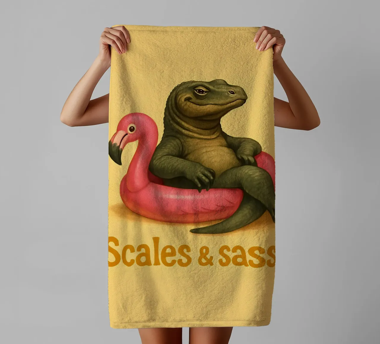 Funny Komodo Dragon Meme asciugamano da bagno da Funny Humor Art