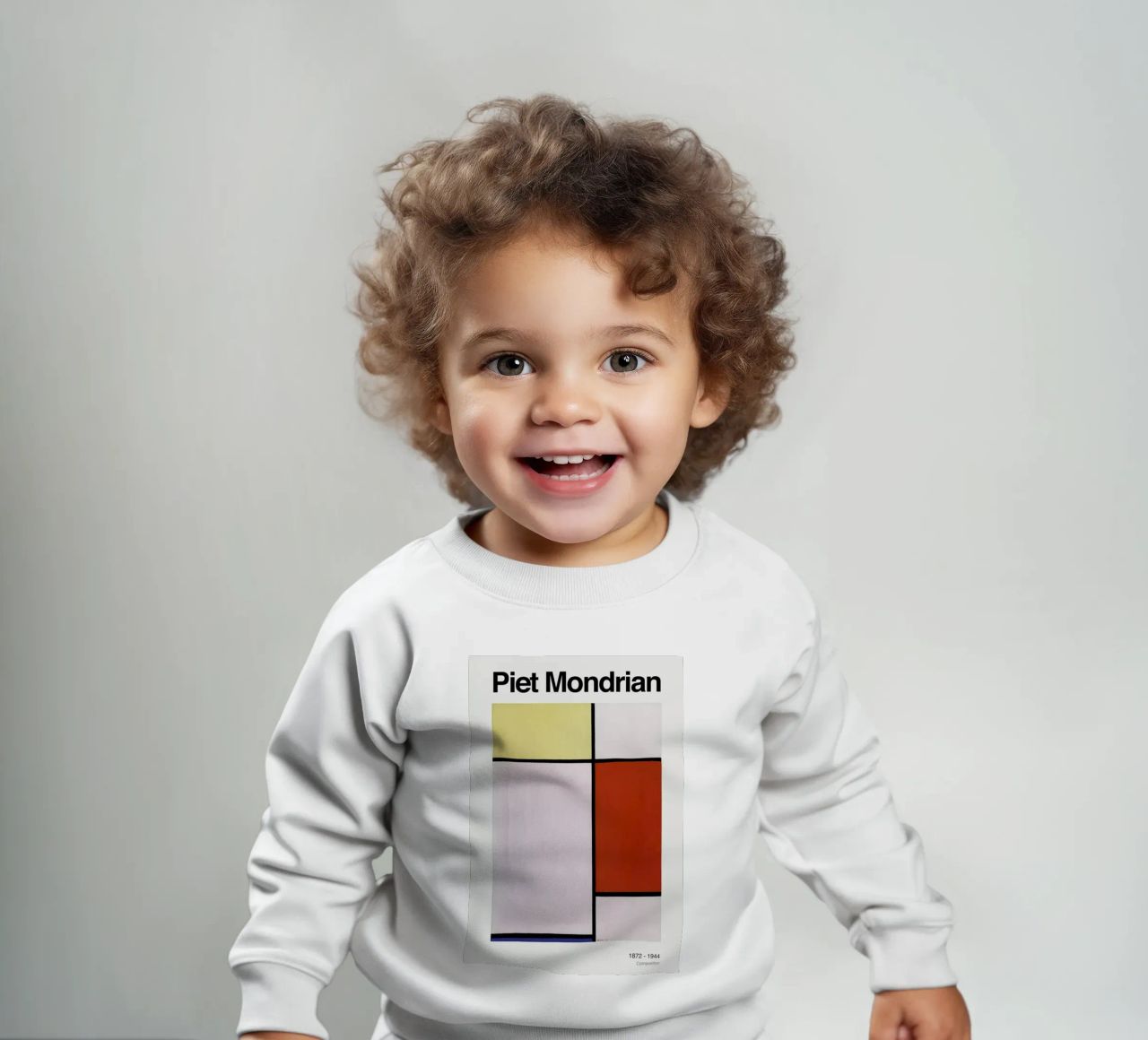 Mondrian - Composition felpa neonato da ARTOTHEK