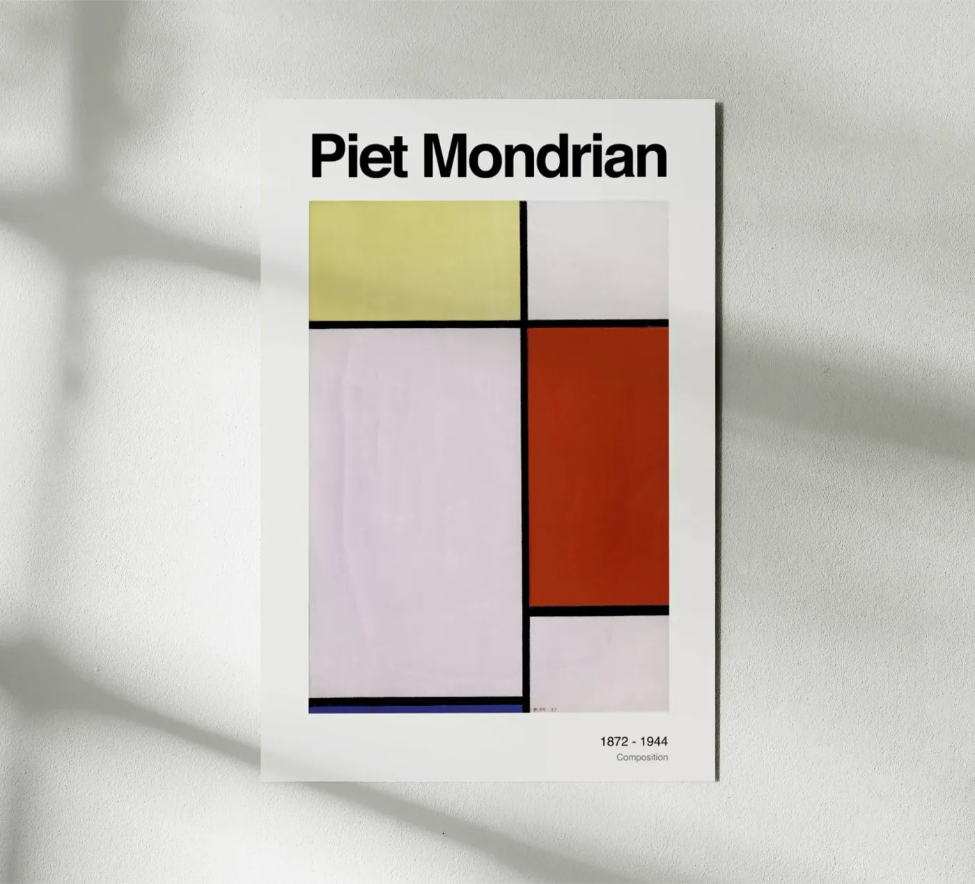 Mondrian - Composition forex-plaat van ARTOTHEK