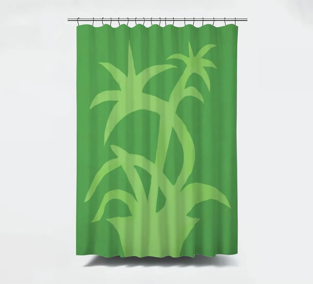 Sagoma di una pianta verde tenda da doccia da Little Dean