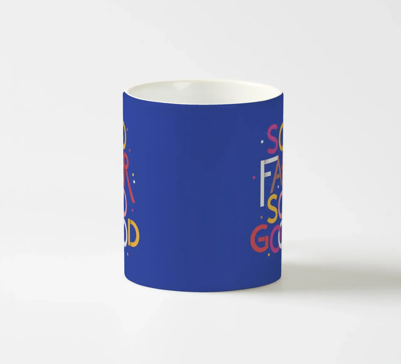 So Far So Good – Vibrant Quote Poster tazza in ceramica da showmemars