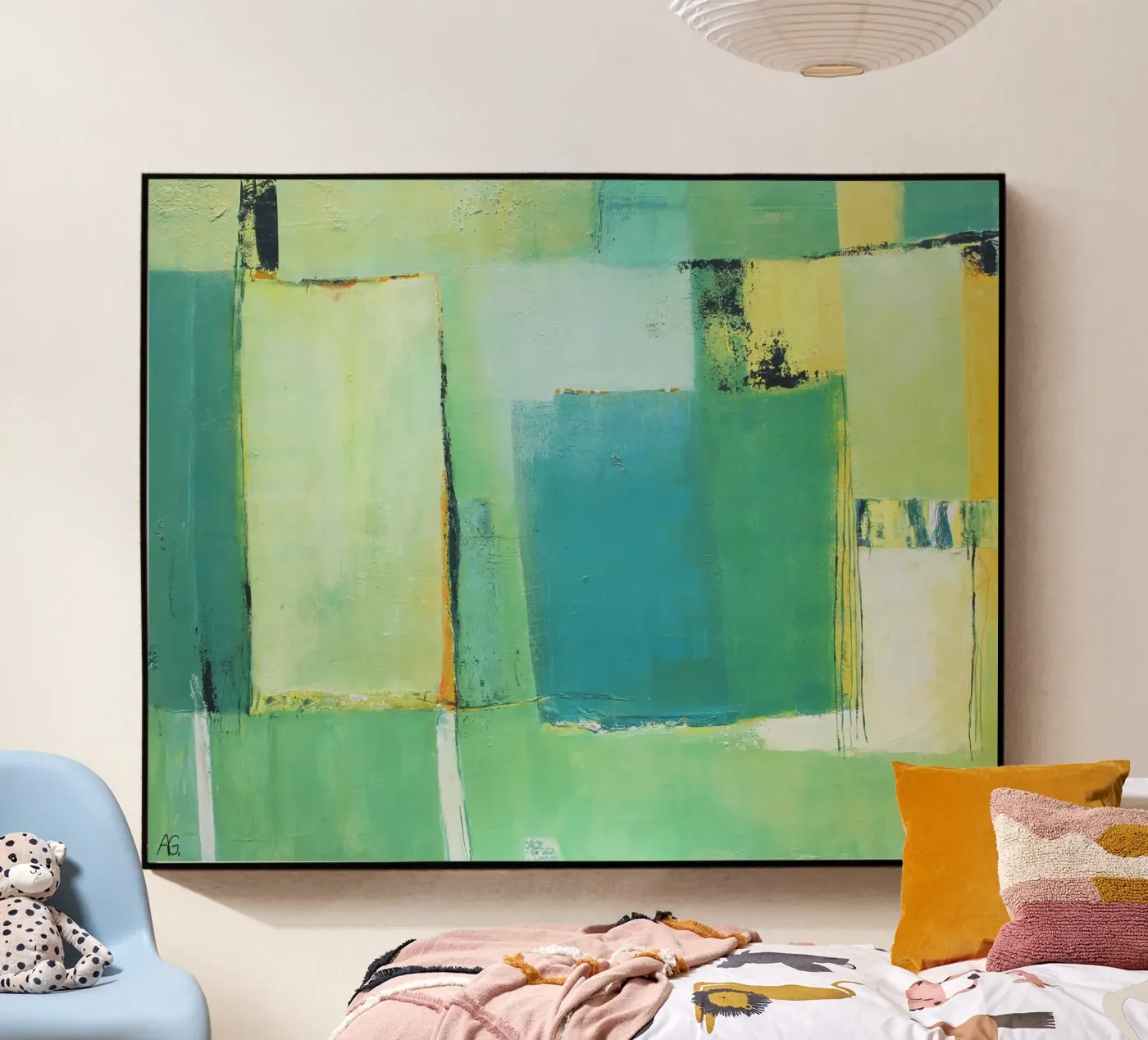 Frühling acryl van Anita Gewald
