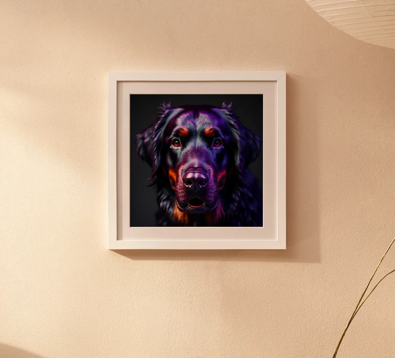 Bellissimo cane da montagna bernese #162 poster con telaio in plastica da Yumis.Beargang.and.Me