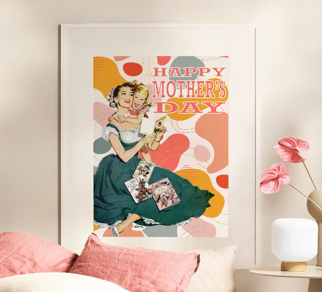 Un amour éternel – Bonne fête des mères 💐 poster da luciette plastique