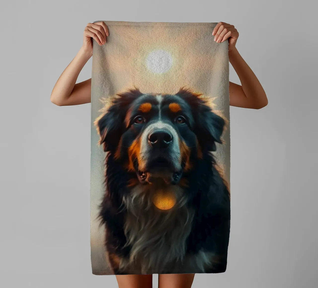 Bellissimo cane da montagna bernese #164 asciugamano da bagno da Yumis.Beargang.and.Me