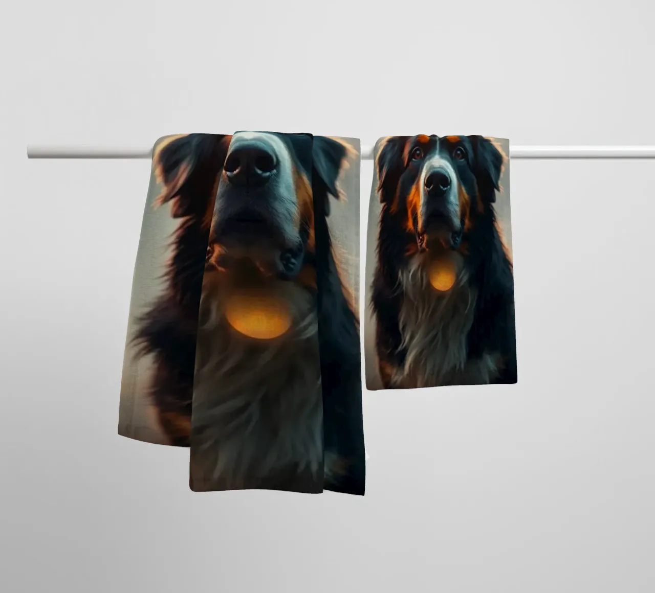 Bellissimo cane da montagna bernese #164 asciugamano da bagno da Yumis.Beargang.and.Me