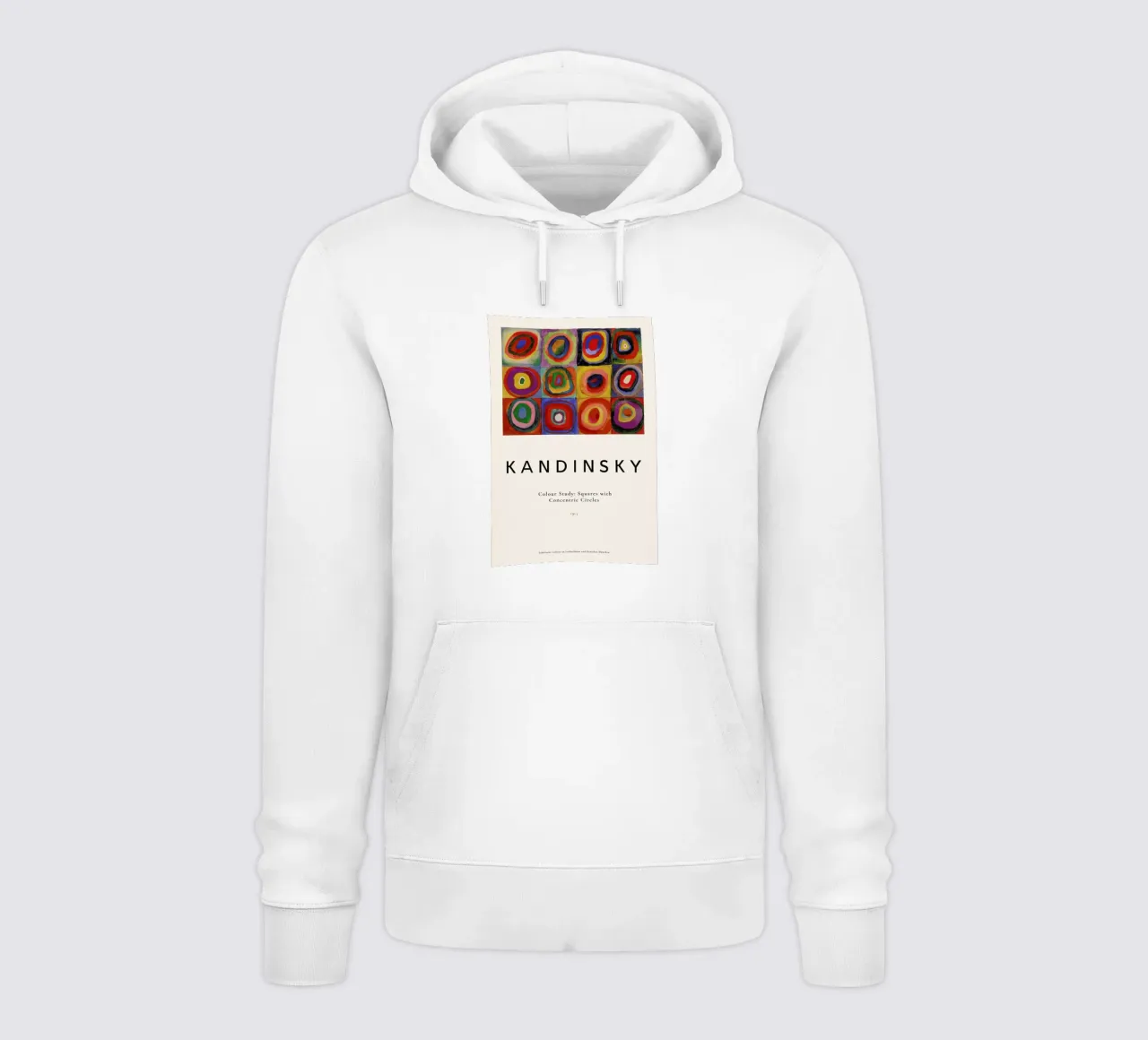 Kandinsky - Colour Study: Squares with Concentric Circles felpa con cappuccio da ARTOTHEK