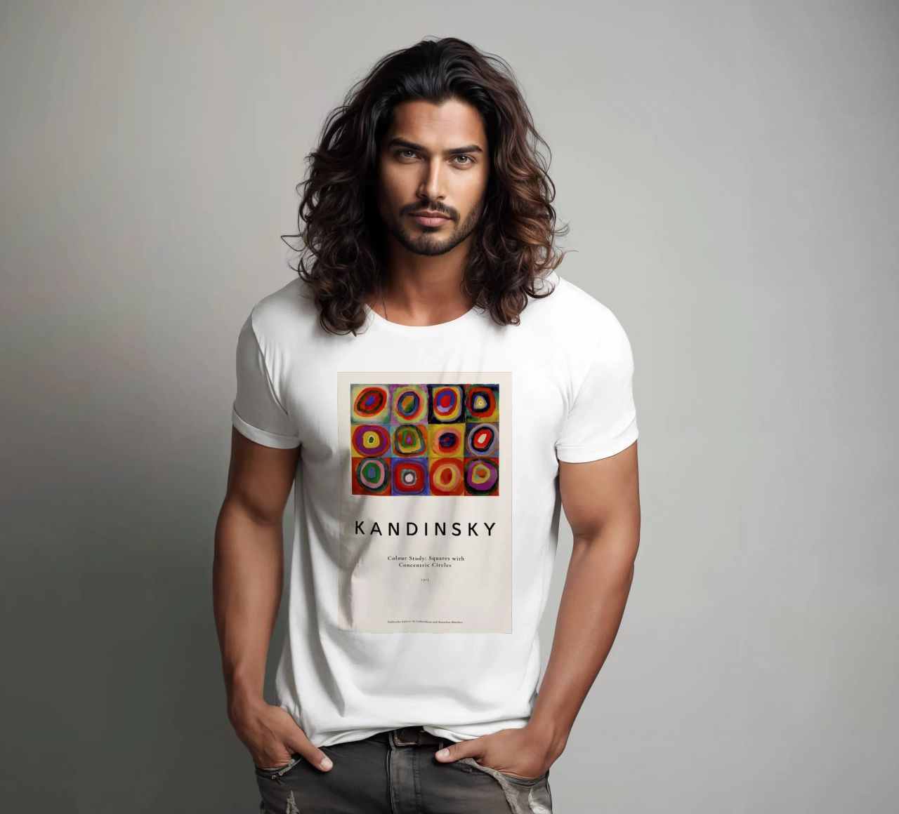 Kandinsky - Colour Study: Squares with Concentric Circles t-shirt da ARTOTHEK