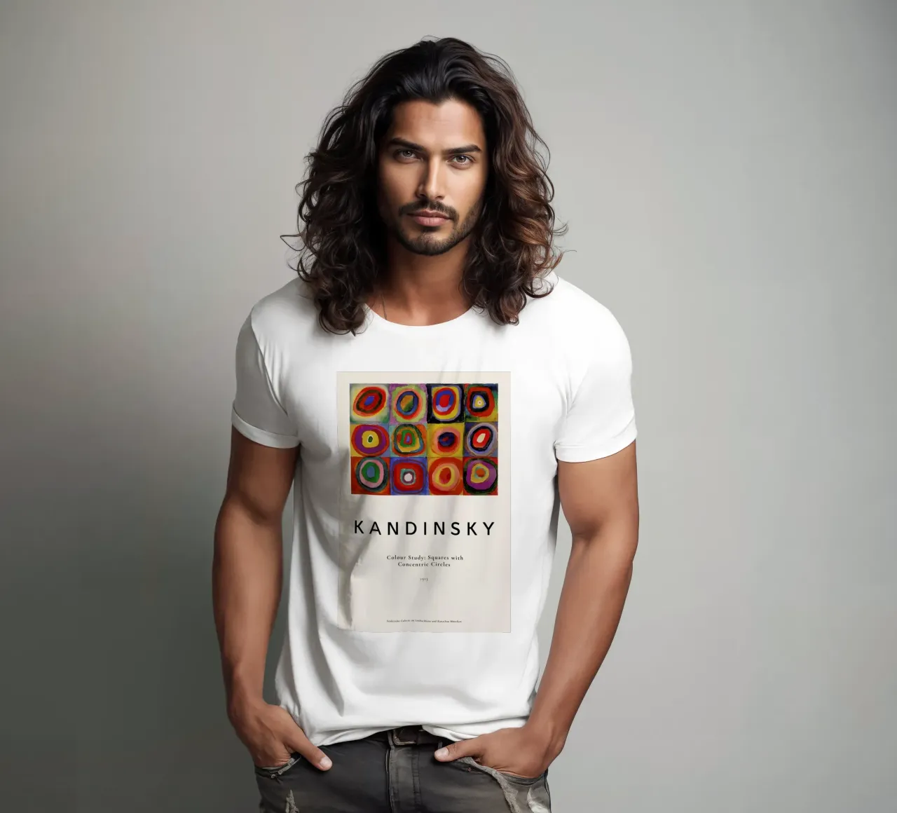 Kandinsky - Colour Study: Squares with Concentric Circles camiseta de ARTOTHEK