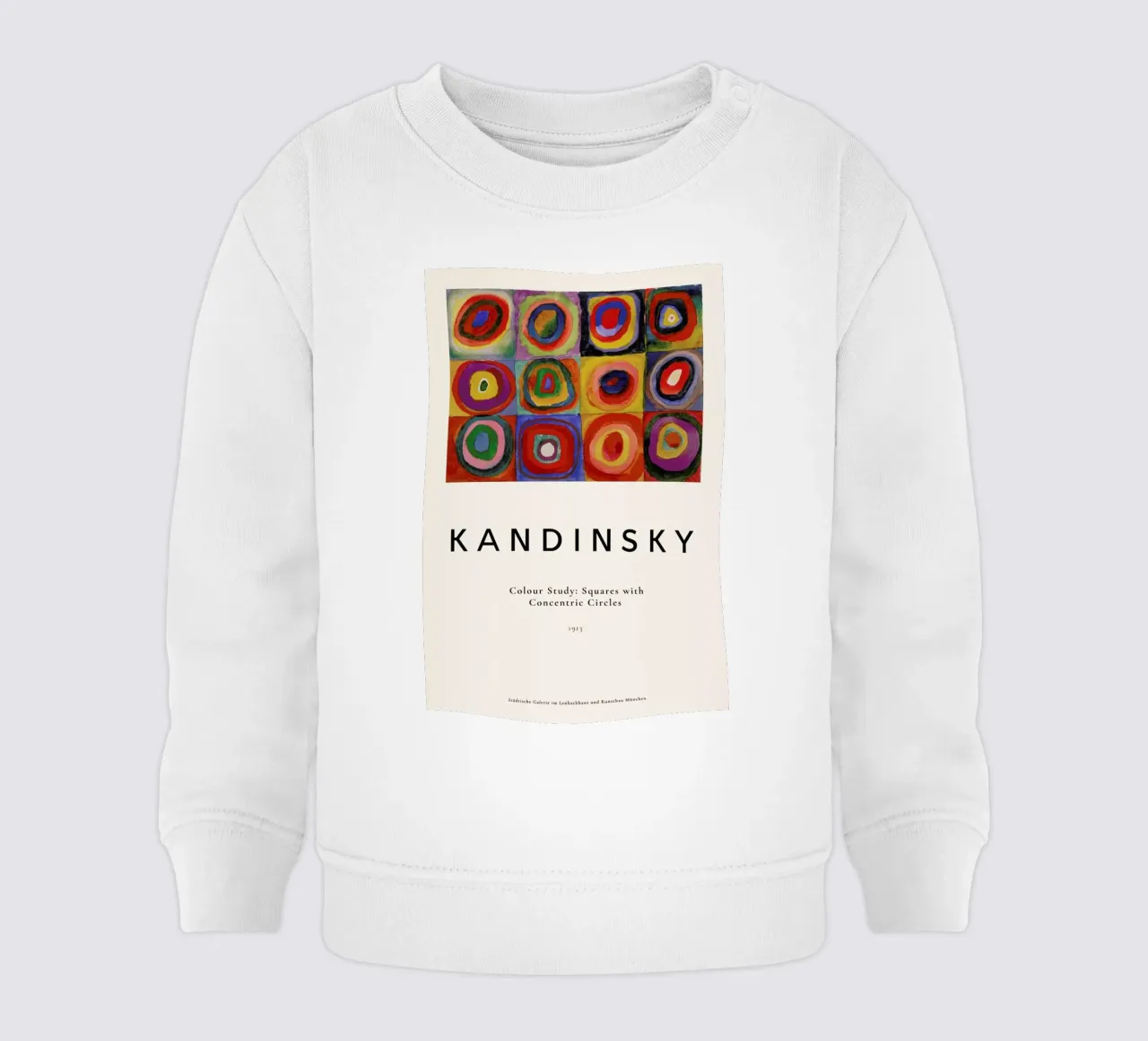 Kandinsky - Colour Study: Squares with Concentric Circles Baby Sweatshirt von ARTOTHEK