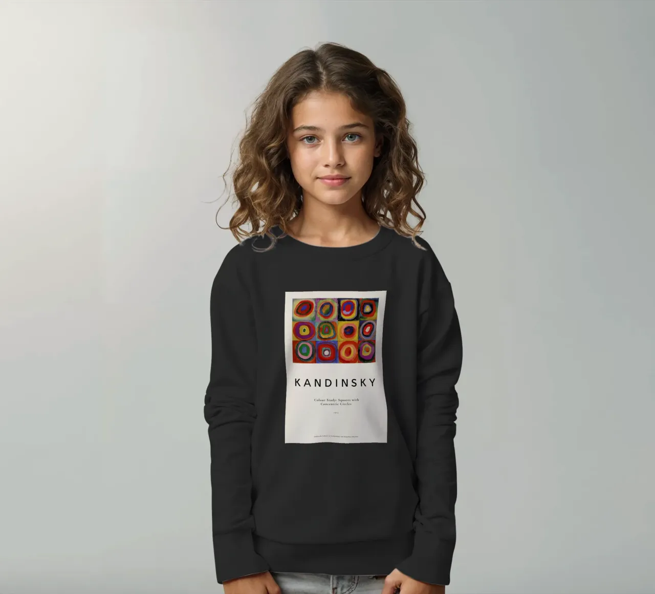 Kandinsky - Colour Study: Squares with Concentric Circles felpa bambino da ARTOTHEK