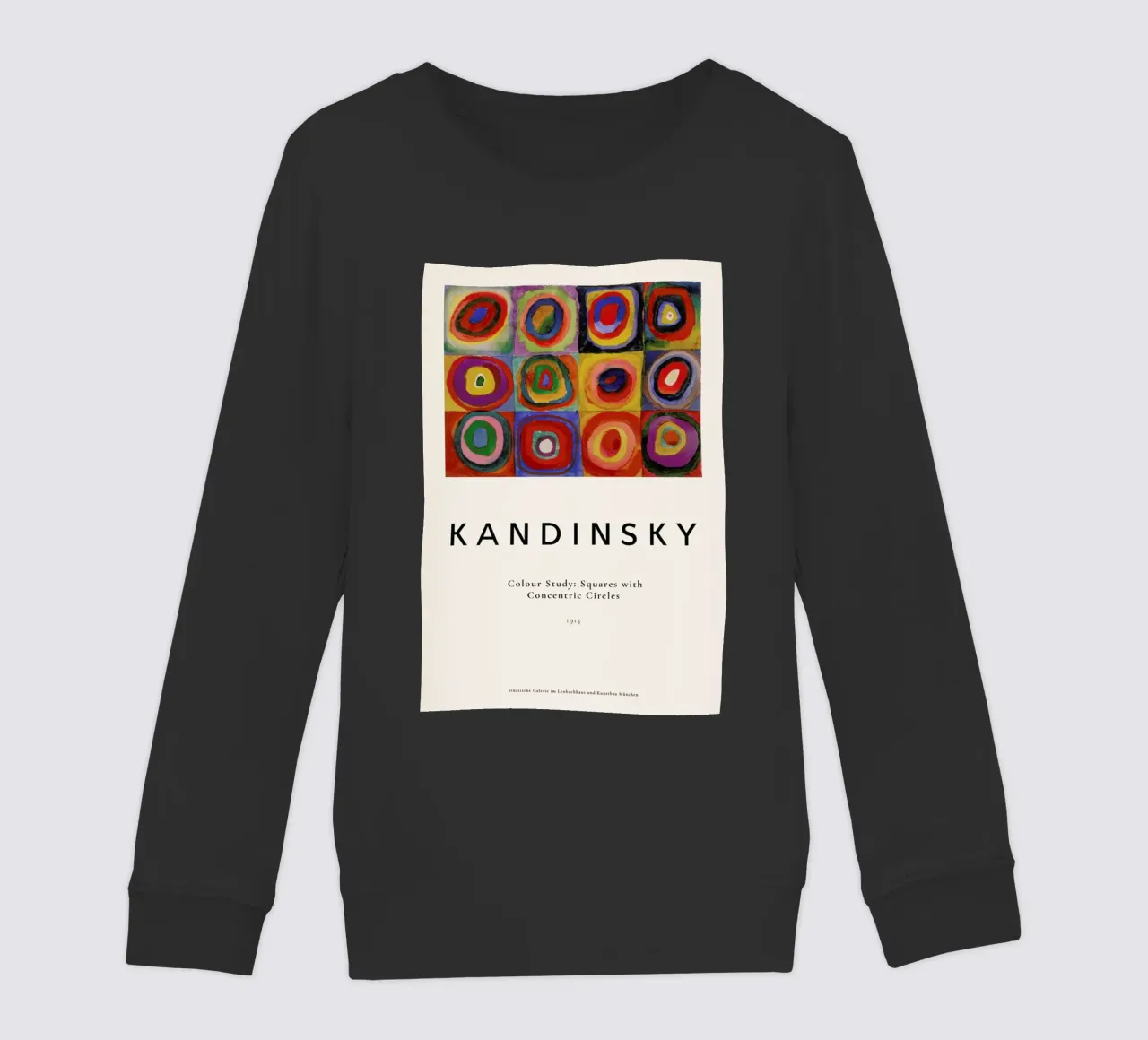 Kandinsky - Colour Study: Squares with Concentric Circles felpa bambino da ARTOTHEK