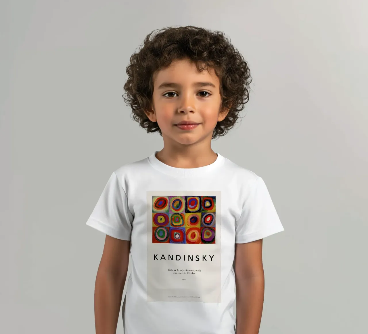 Kandinsky - Colour Study: Squares with Concentric Circles t-shirt bambini da ARTOTHEK