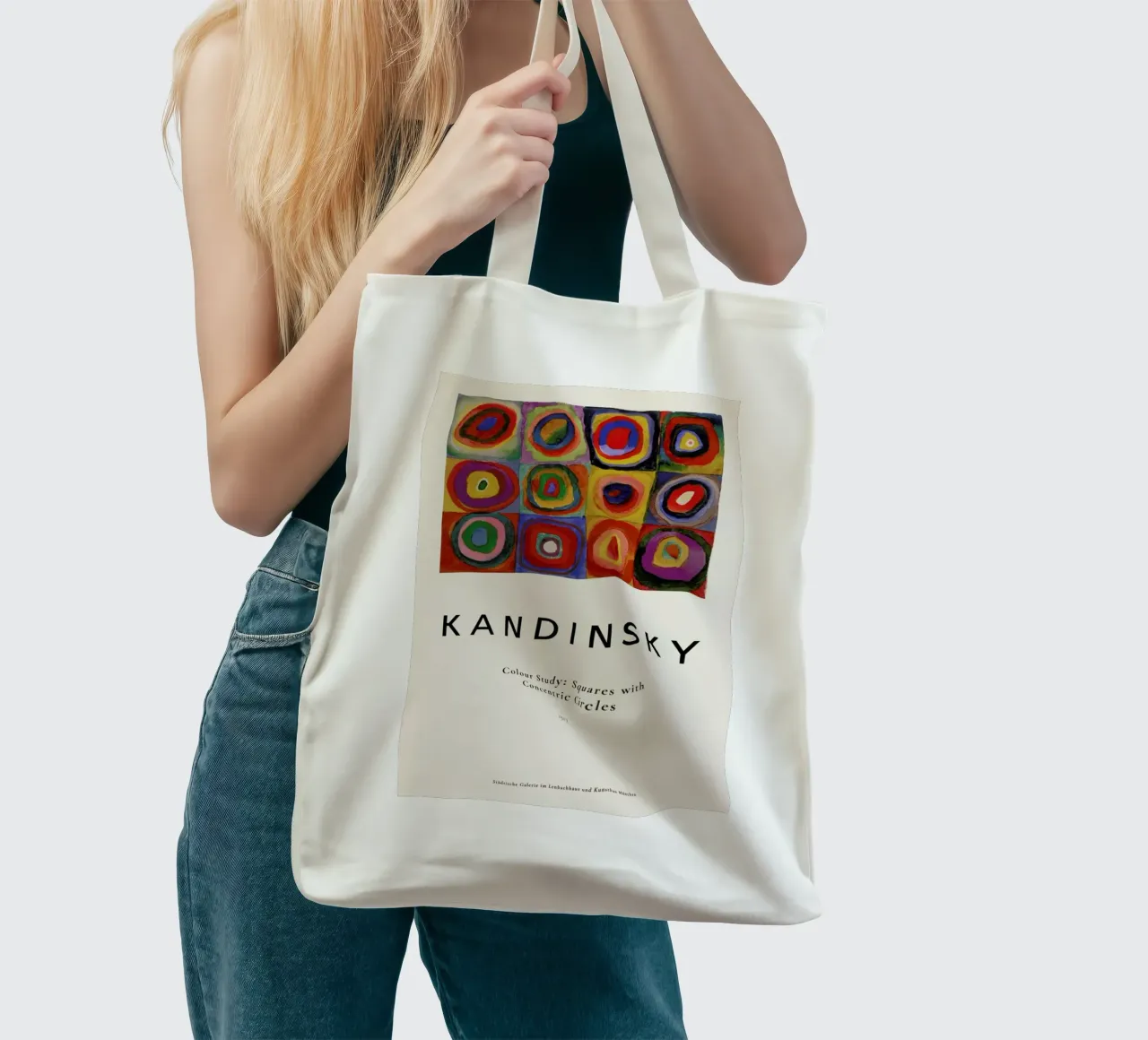 Kandinsky - Colour Study: Squares with Concentric Circles tote bag de ARTOTHEK