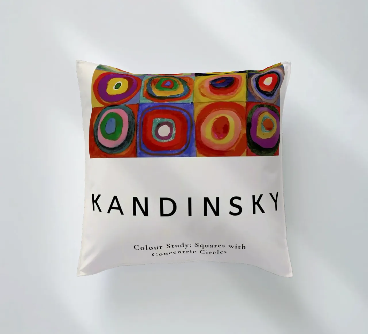 Kandinsky - Colour Study: Squares with Concentric Circles cuscino da ARTOTHEK