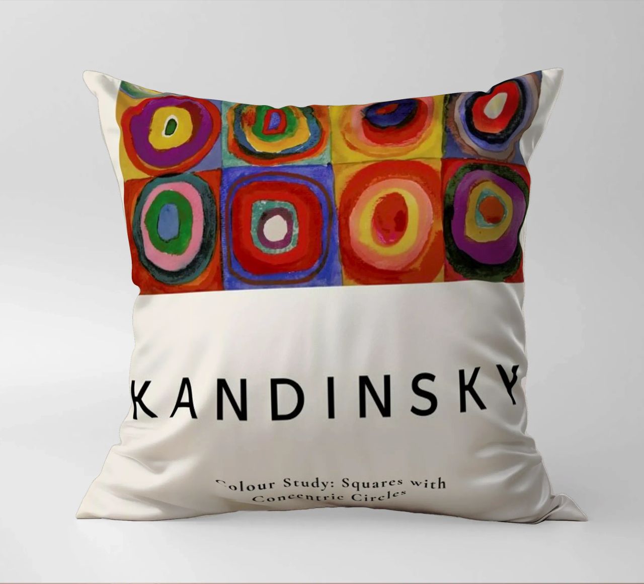 Kandinsky - Colour Study: Squares with Concentric Circles cuscino da ARTOTHEK