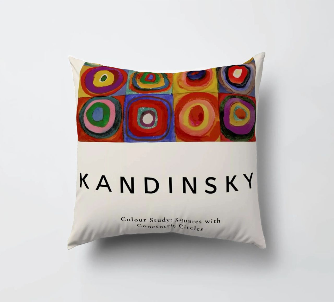 Kandinsky - Colour Study: Squares with Concentric Circles cuscino da ARTOTHEK