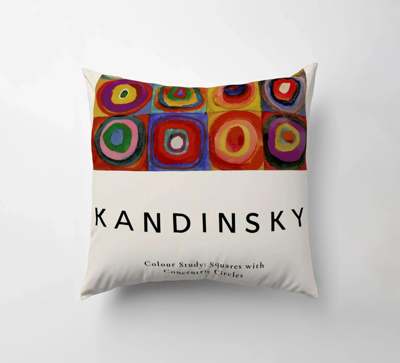 Kandinsky - Colour Study: Squares with Concentric Circles cuscino da ARTOTHEK