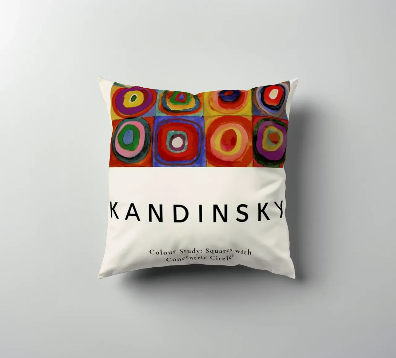 Kandinsky - Colour Study: Squares with Concentric Circles cuscino da ARTOTHEK