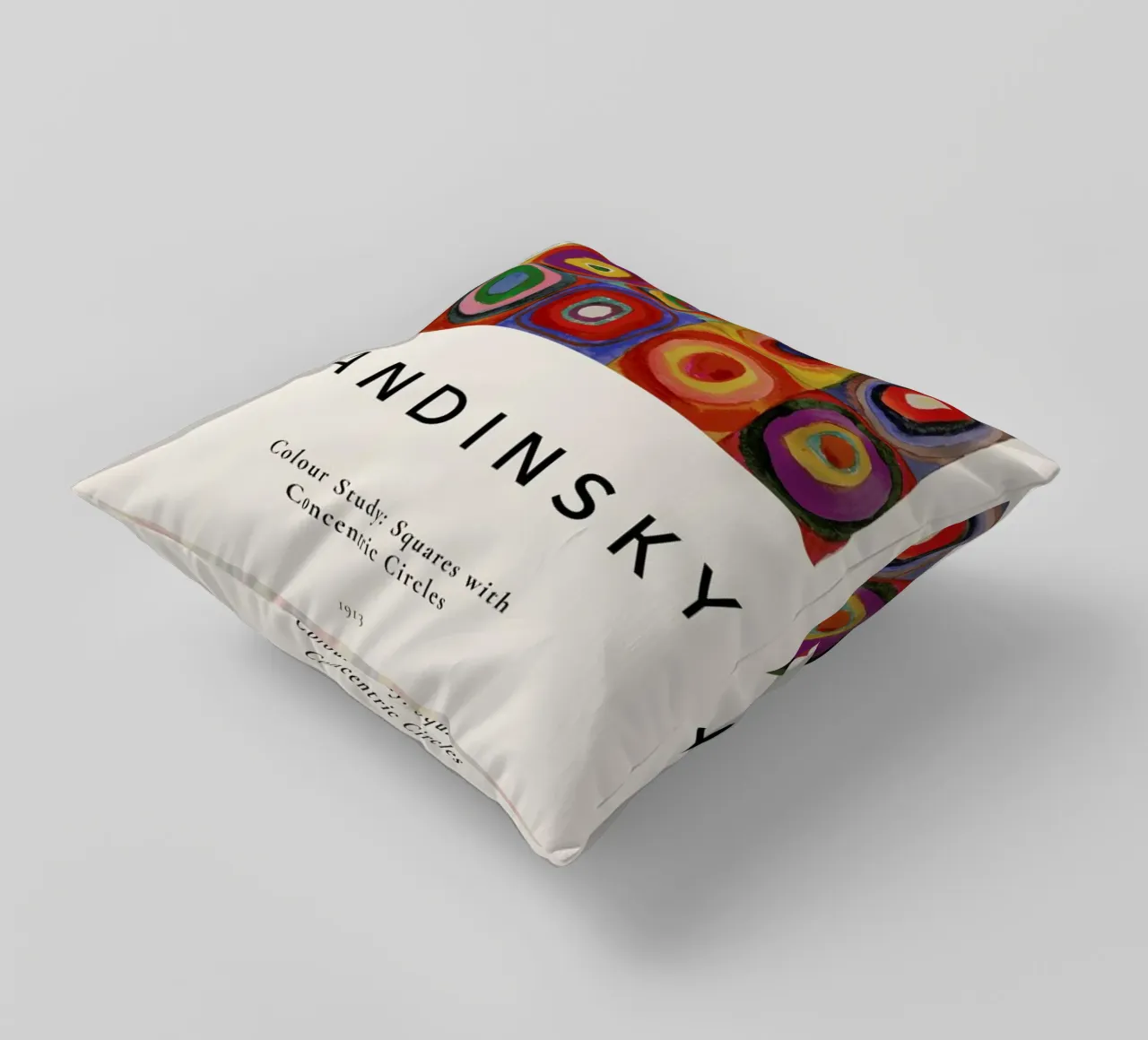 Kandinsky - Colour Study: Squares with Concentric Circles cuscino da ARTOTHEK