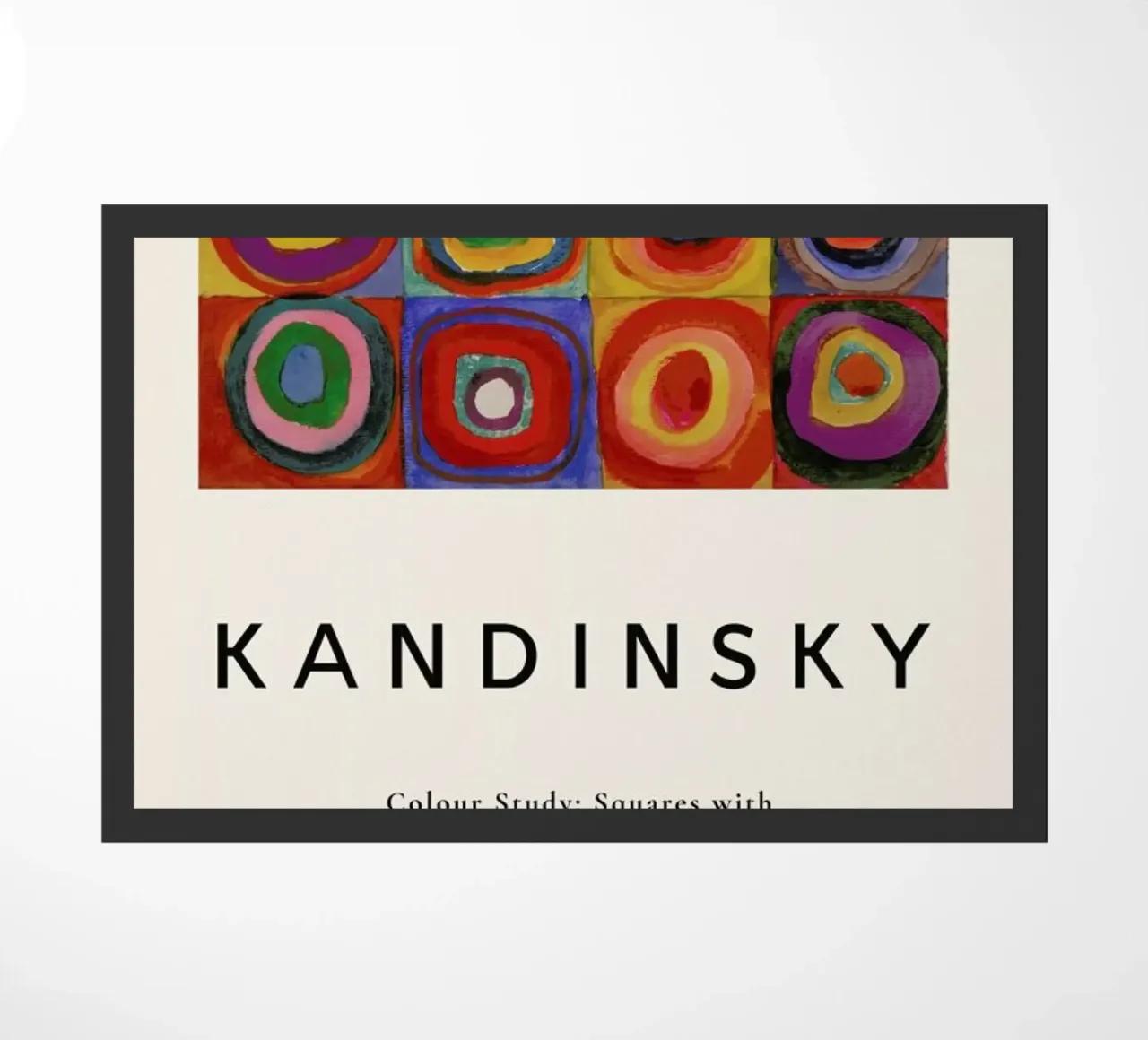 Kandinsky - Colour Study: Squares with Concentric Circles zerbino da ARTOTHEK