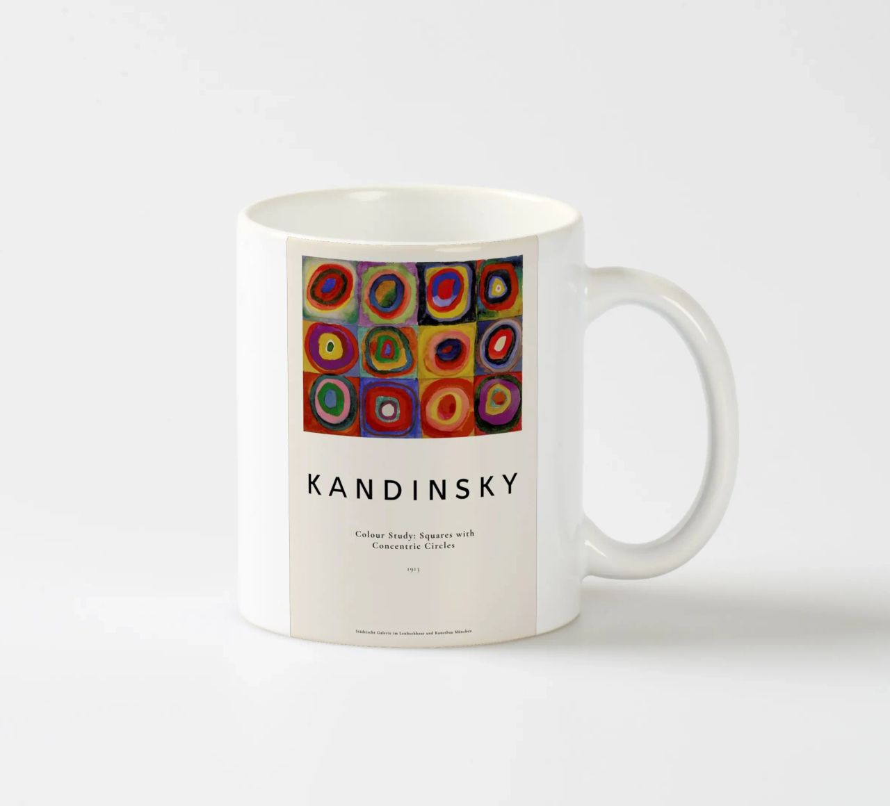 Kandinsky - Colour Study: Squares with Concentric Circles tazza in ceramica da ARTOTHEK