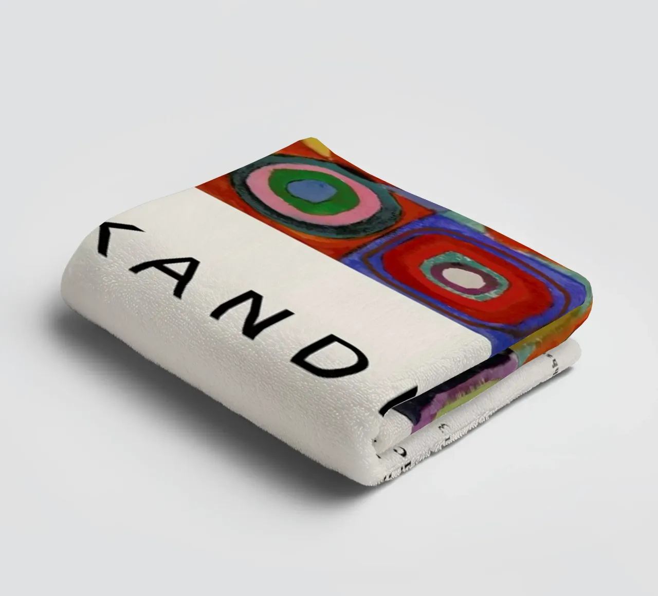 Kandinsky - Colour Study: Squares with Concentric Circles asciugamano da bagno da ARTOTHEK