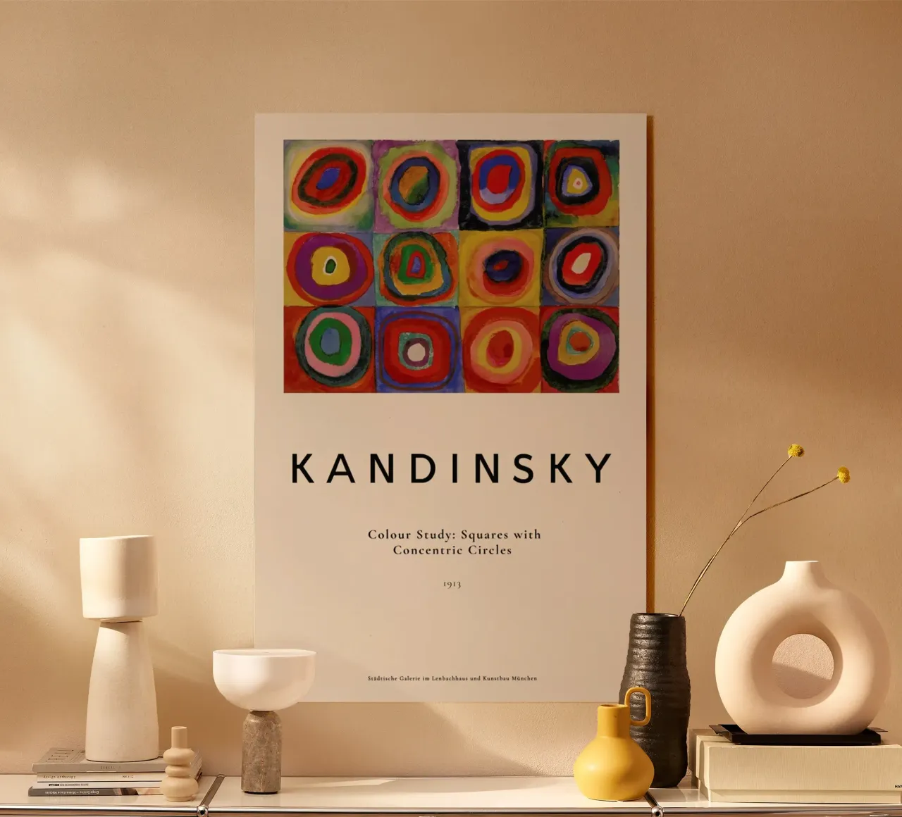 Kandinsky - Colour Study: Squares with Concentric Circles plexiglas de ARTOTHEK