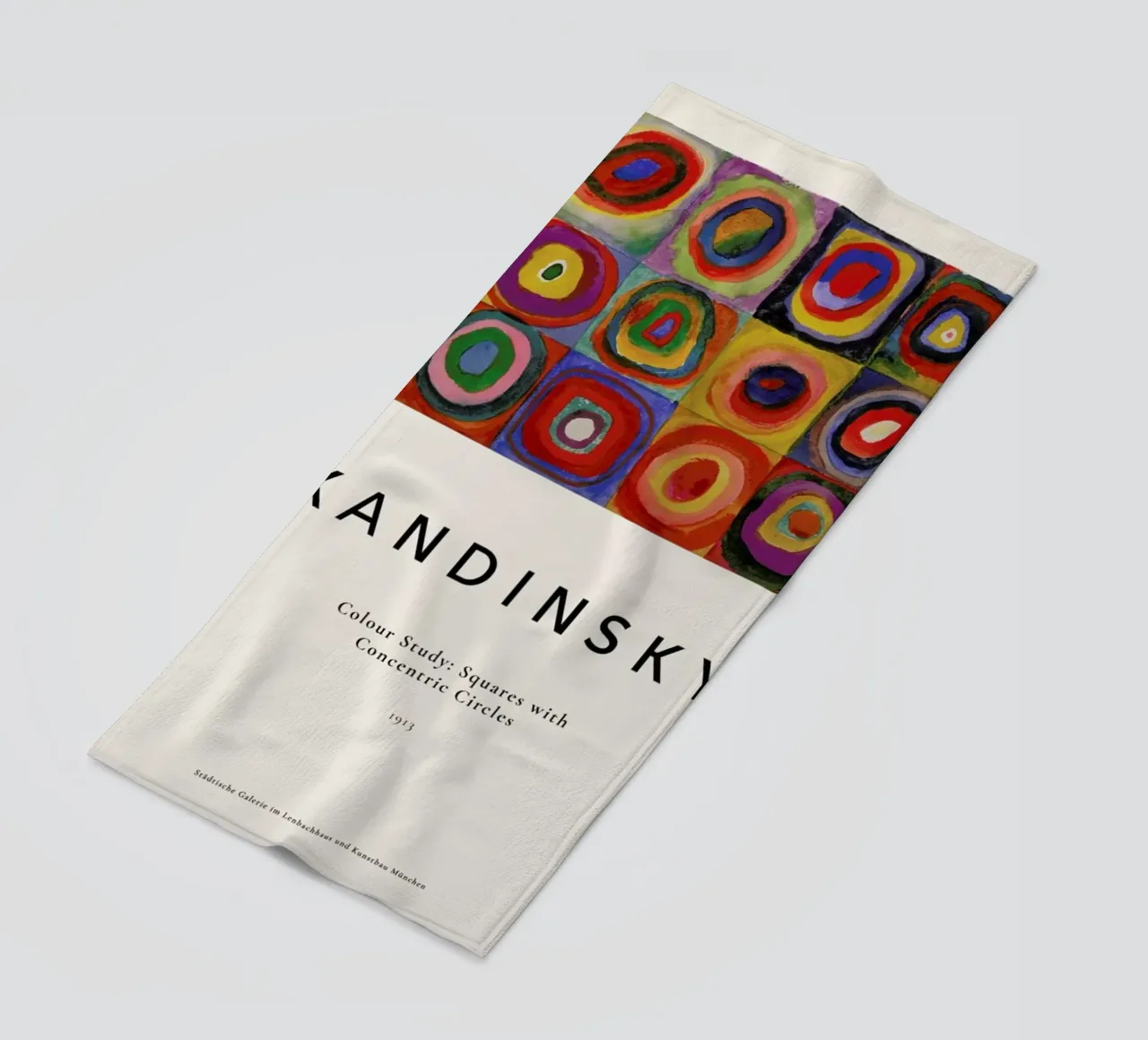 Kandinsky - Colour Study: Squares with Concentric Circles telo mare da ARTOTHEK