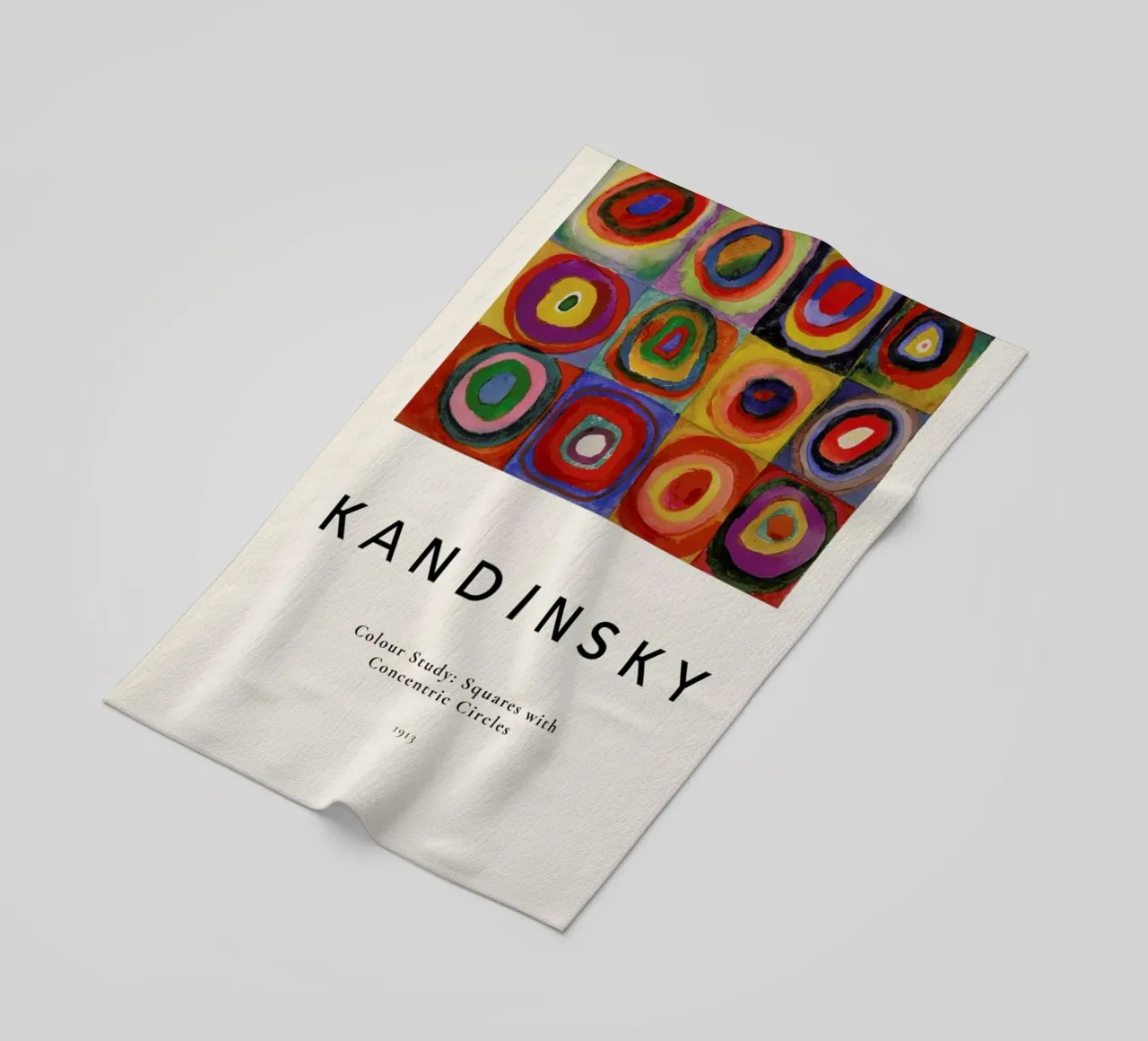 Kandinsky - Colour Study: Squares with Concentric Circles serviette de plage de ARTOTHEK