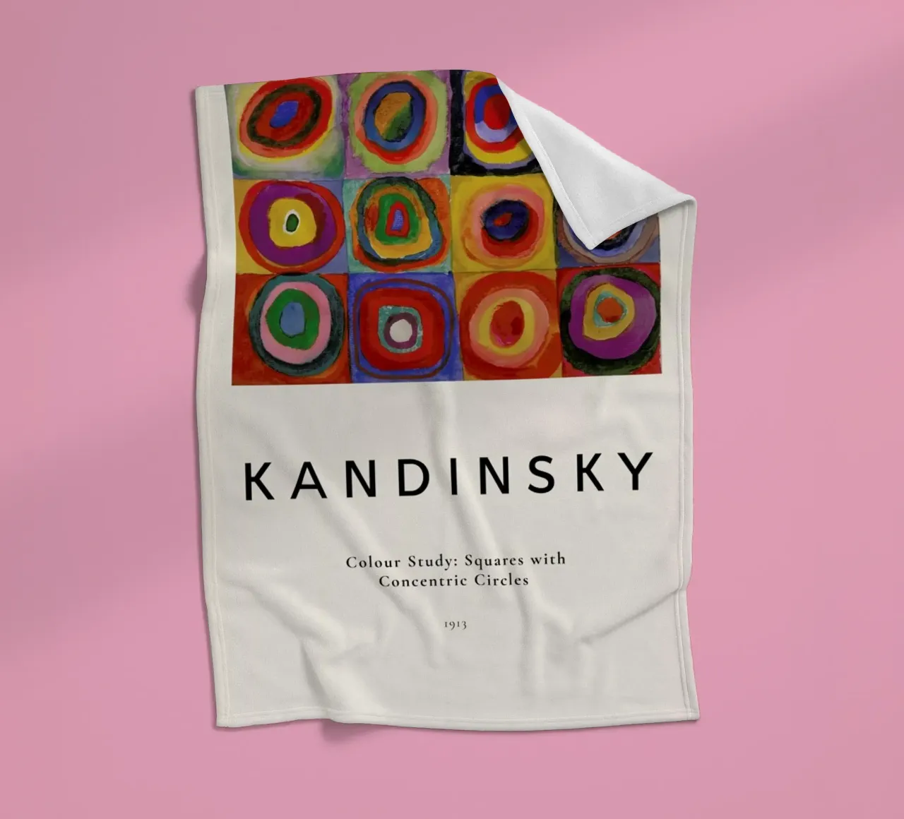 Kandinsky - Colour Study: Squares with Concentric Circles coperta in pile da ARTOTHEK