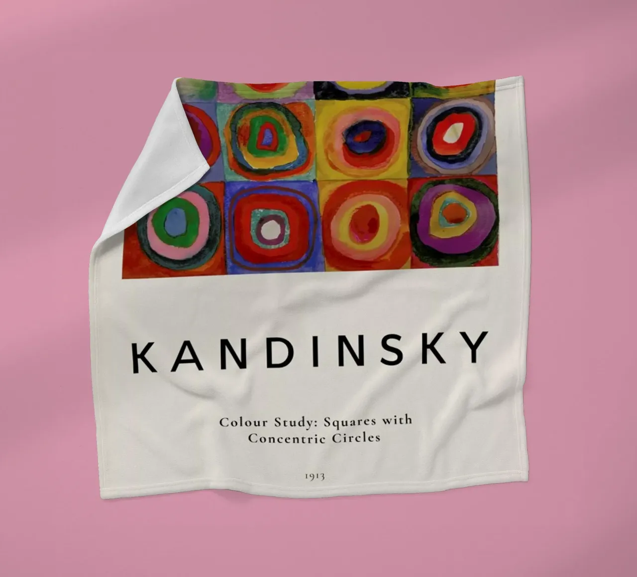 Kandinsky - Colour Study: Squares with Concentric Circles coperta in pile da ARTOTHEK