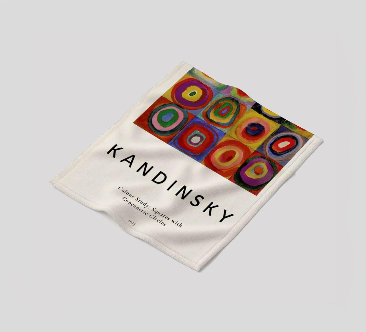 Kandinsky - Colour Study: Squares with Concentric Circles coperta in pile da ARTOTHEK