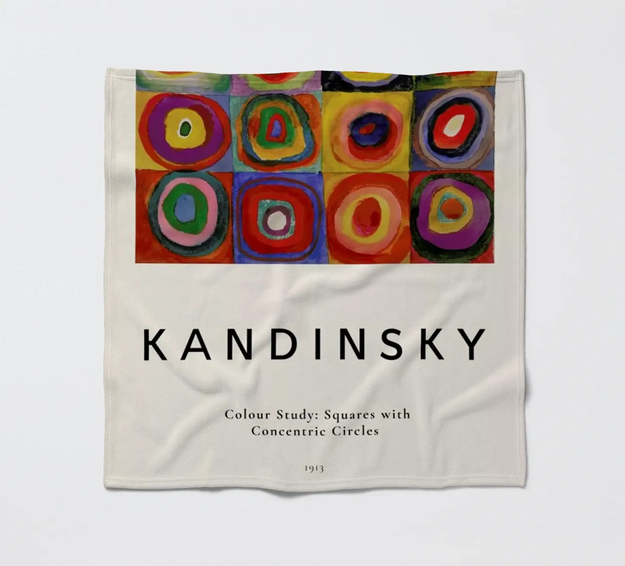 Kandinsky - Colour Study: Squares with Concentric Circles Fleecedecke von ARTOTHEK
