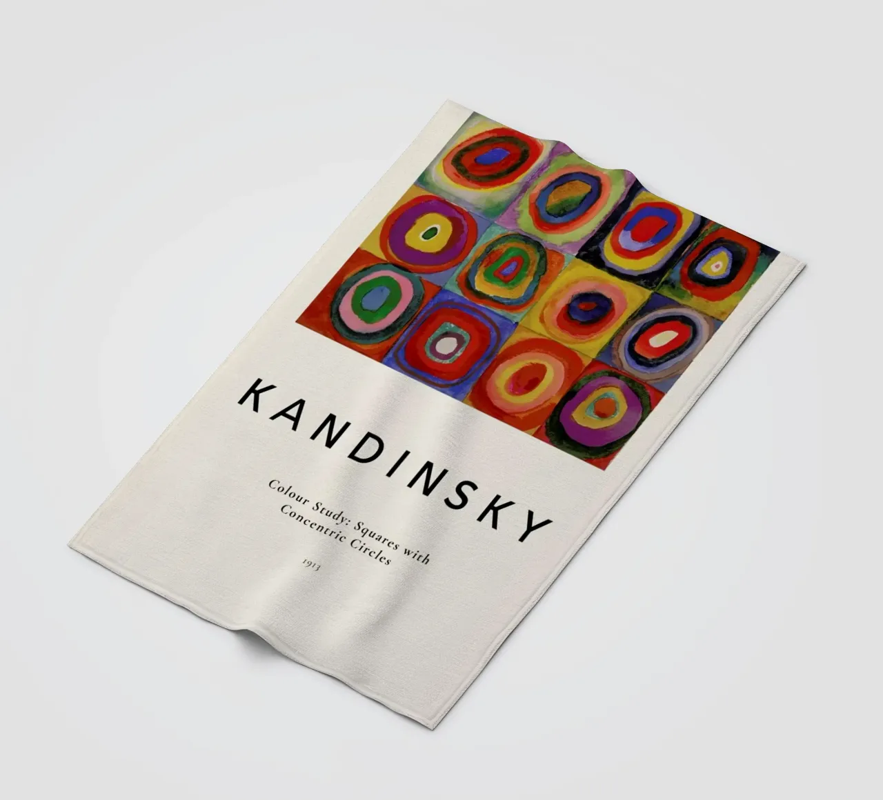 Kandinsky - Colour Study: Squares with Concentric Circles coperta in pile da ARTOTHEK