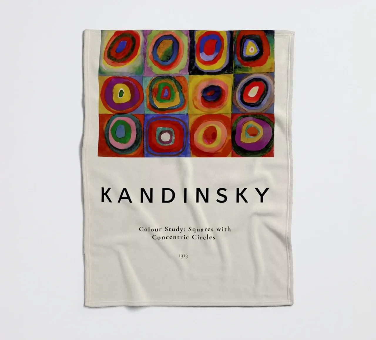 Kandinsky - Colour Study: Squares with Concentric Circles coperta in pile da ARTOTHEK