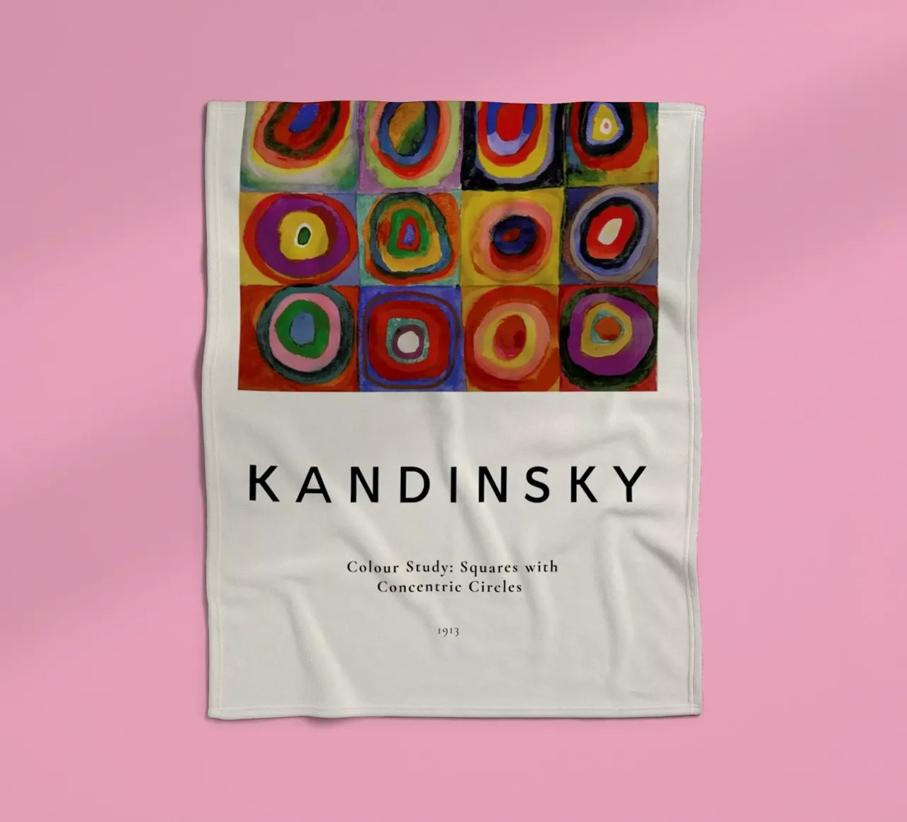 Kandinsky - Colour Study: Squares with Concentric Circles coperta in pile da ARTOTHEK