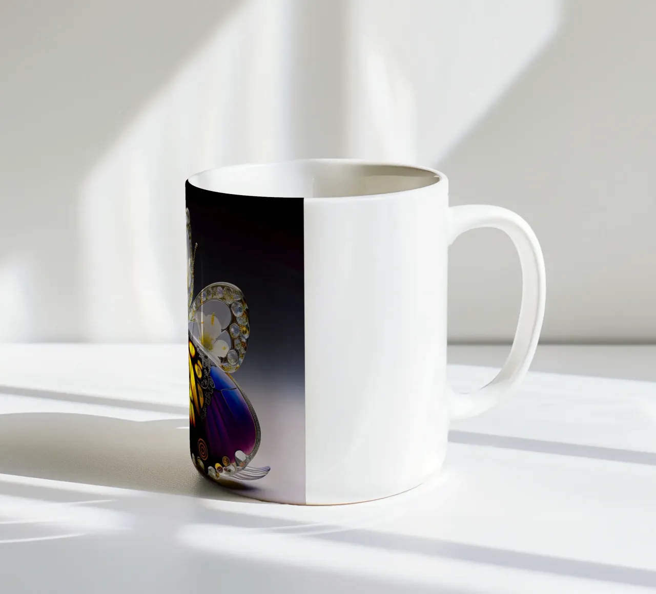 Glasschmetterling tazza in ceramica da kosinsart.gallery