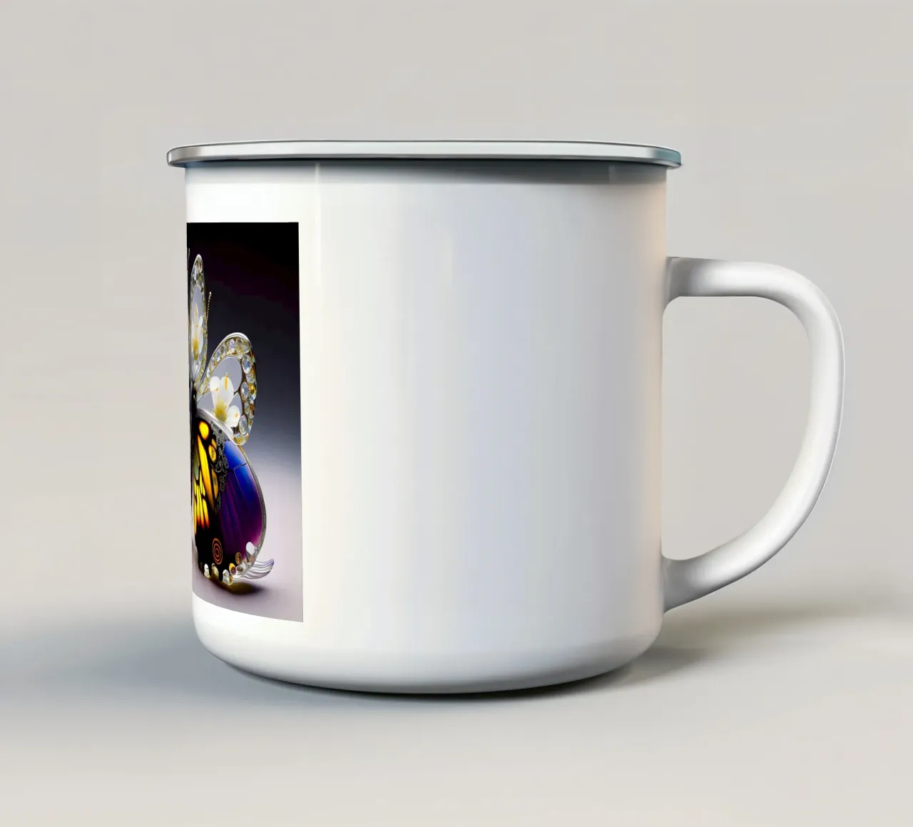 Glasschmetterling tazza in smalto da kosinsart.gallery