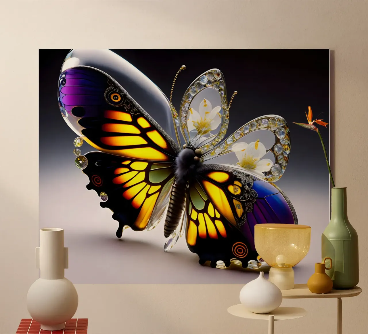 Glasschmetterling plexiglass da kosinsart.gallery