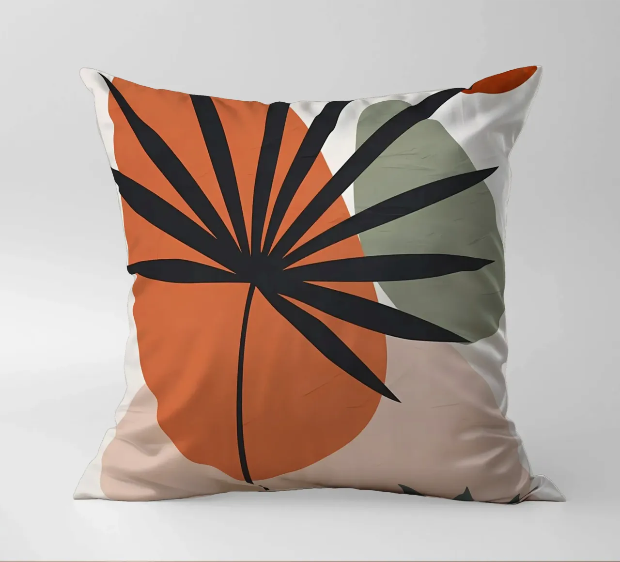 forme astratte foglie di palma forme geometriche cuscino da Janine P McGuire