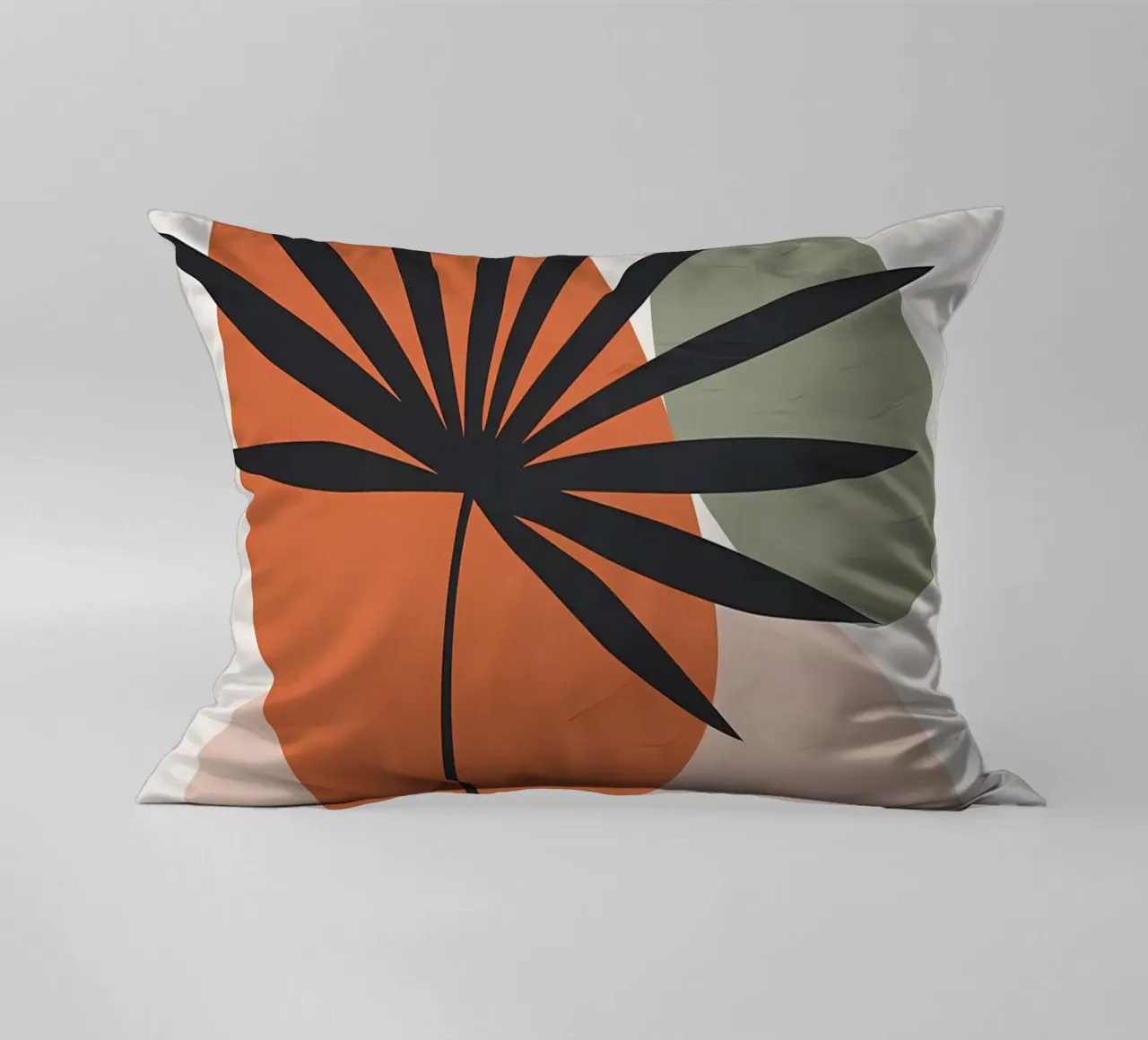 forme astratte foglie di palma forme geometriche cuscino da Janine P McGuire