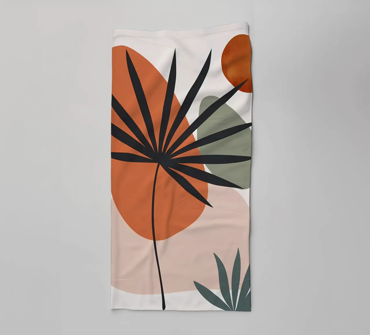 forme astratte foglie di palma forme geometriche asciugamano da bagno da Janine P McGuire