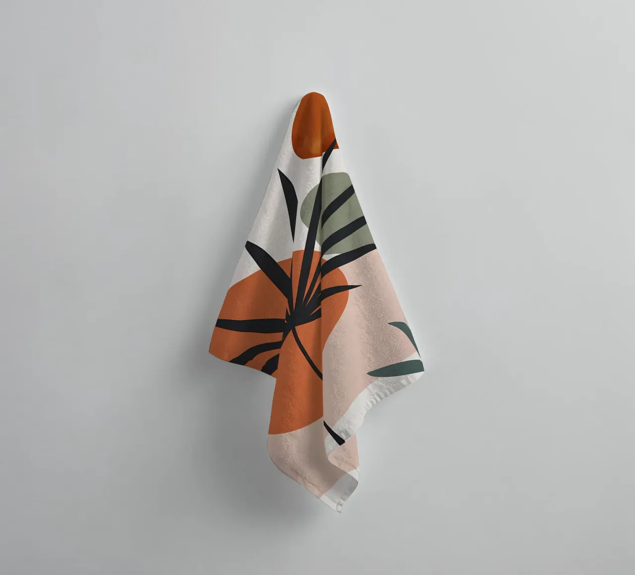 forme astratte foglie di palma forme geometriche asciugamano da bagno da Janine P McGuire