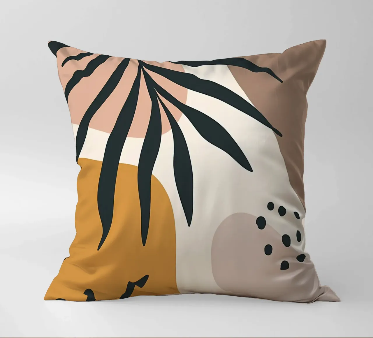 foglie forme organiche forme astratte cuscino da Janine P McGuire
