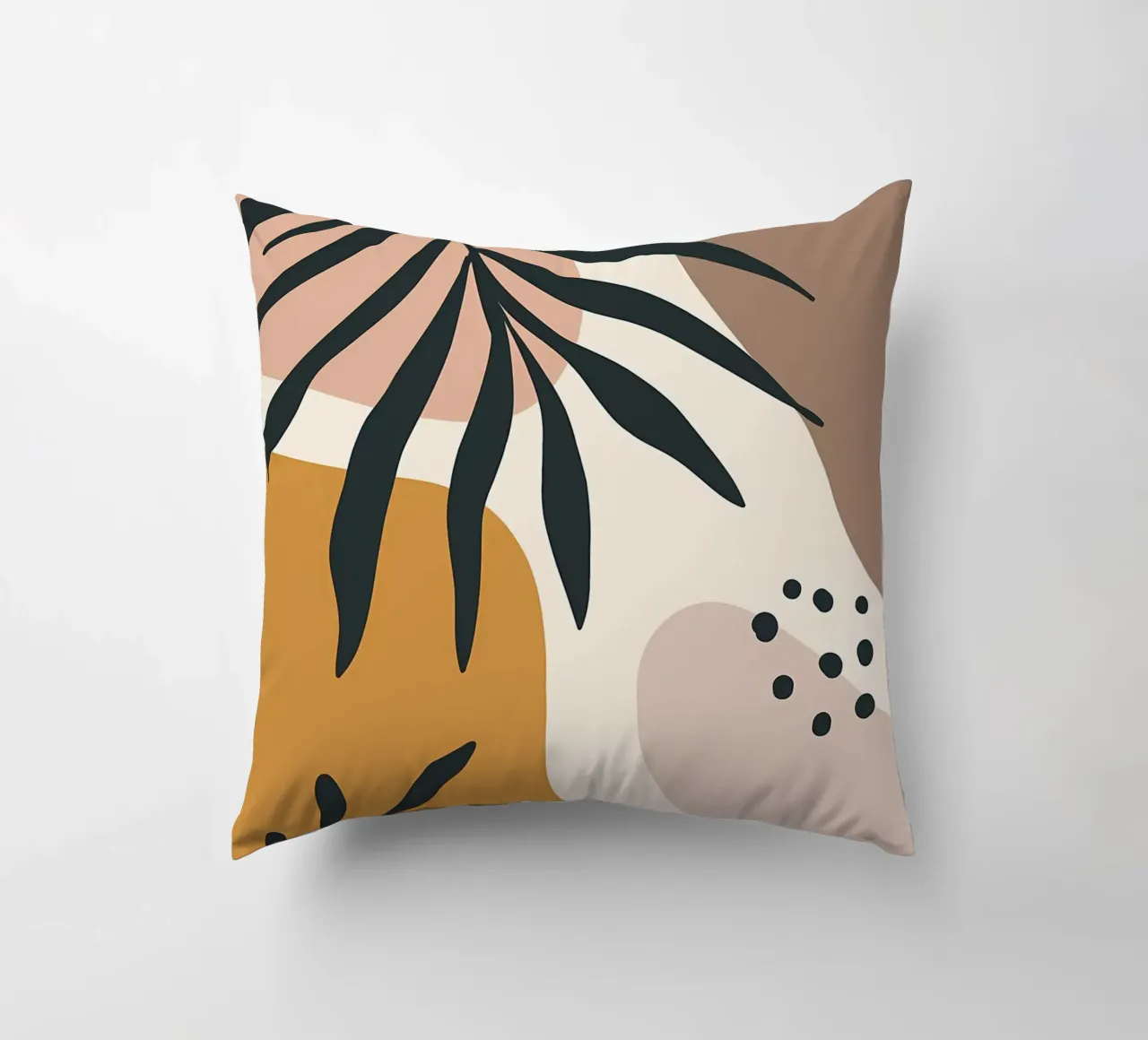 foglie forme organiche forme astratte cuscino da Janine P McGuire